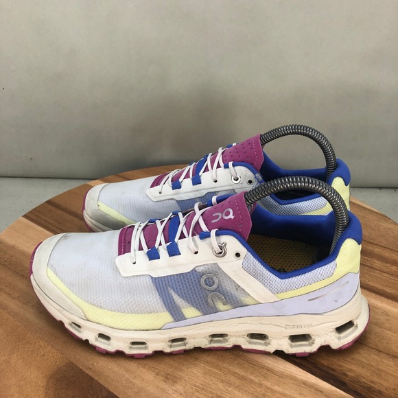 On Cloudvista Womens Running Shoes White Purple Blue Size 8 Lightweight Cushion - Picture 3 of 9